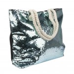 Geantă de cumpărături sau plaja MollyLac cu paiete  Cod 75346 cu toarta snur